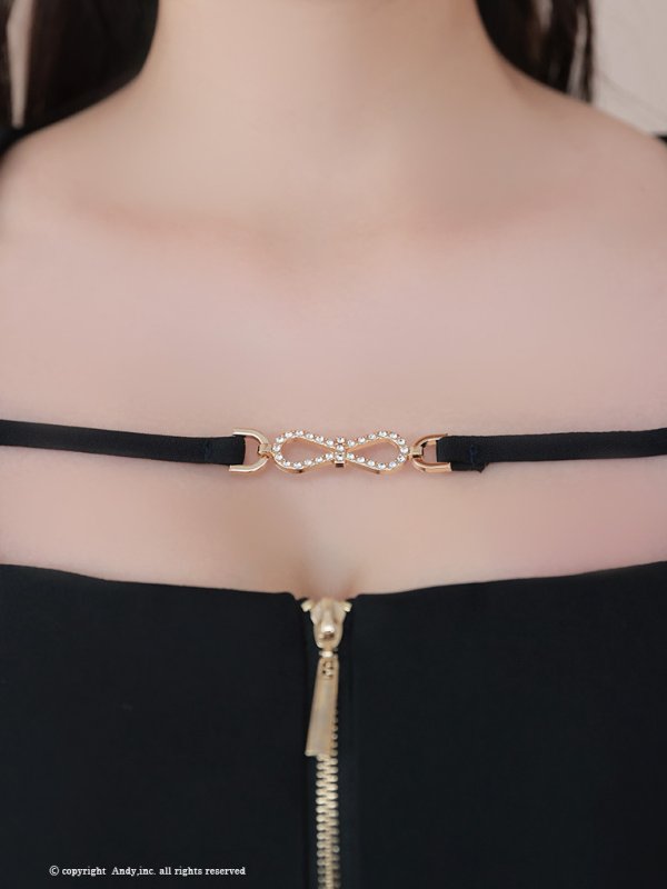 画像17: 【ANDY/アンディ】スクエアネック/ パフスリーブ/ 袖あり/ フロントジップ/ プリーツ/ フレア/ セットアップ/ ミニドレス/ キャバドレス[OF05] (17)