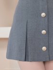画像8: 【ANDY/アンディ】フロントジップ/ 半袖/ 袖あり/ スクエアネック/ ボタン/ ストレッチ/ フレア/ セットアップ/ ミニドレス/ キャバドレス[OF05] (8)