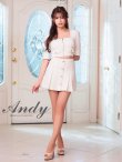 画像10: 【ANDY/アンディ】フロントジップ/ 半袖/ 袖あり/ スクエアネック/ ボタン/ ストレッチ/ フレア/ セットアップ/ ミニドレス/ キャバドレス[OF05] (10)