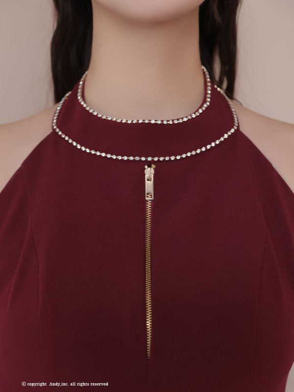 ワインレッド モデル：あみ　身長：163cm　着用サイズ：Sサイズ