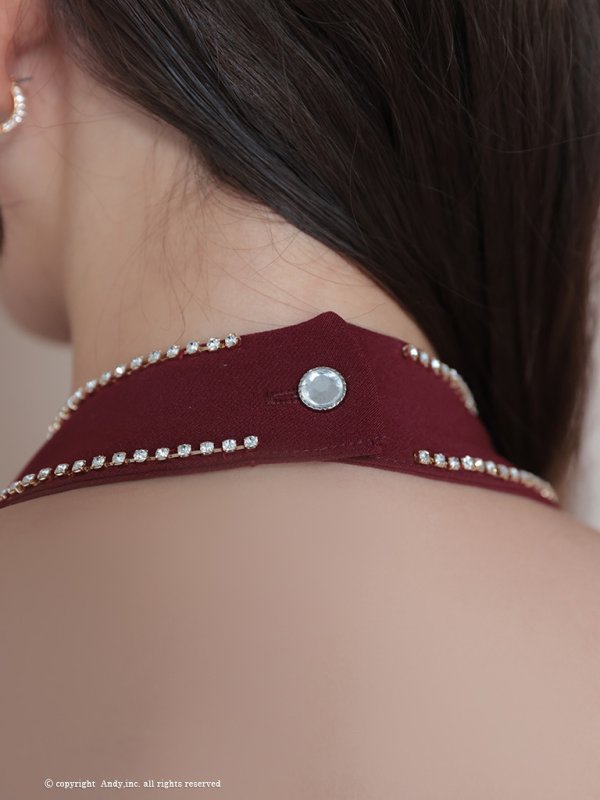 ワインレッド モデル：あみ　身長：163cm　着用サイズ：Sサイズ