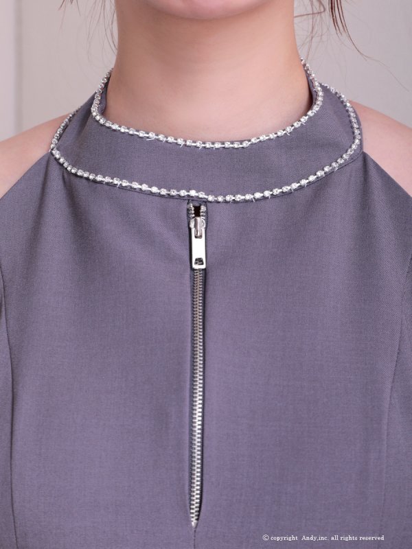 グレーxブラック モデル：あみ　身長：163cm　着用サイズ：Sサイズ