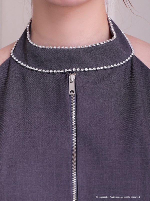 グレー モデル：あみ　身長：163cm　着用サイズ：Sサイズ