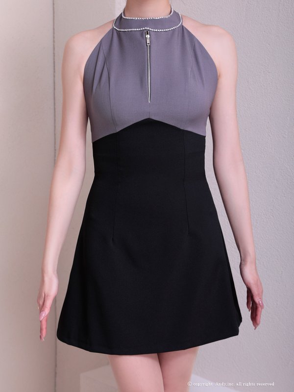 グレーxブラック モデル：あみ　身長：163cm　着用サイズ：Sサイズ