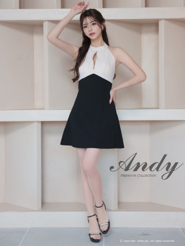 ベージュxブラック モデル：あみ　身長：163cm　着用サイズ：Sサイズ