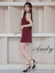 画像21: 【ANDY/アンディ】ホルターネック/ バスト切り替え/ フロントジップ/ ハイネック/ ビジュー/ リボン/ フレア/ ミニドレス/ キャバドレス[OF05] (21)