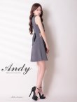 画像3: XSサイズあり【ANDY/アンディ】ハイネック/ フロントジップ/ ウエストシアー/ バックリボン/ ノースリーブ/ フレア/ ミニドレス/ キャバドレス[OF05] (3)