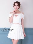 ホワイト モデル：あみ　身長：163cm　着用サイズ：Sサイズ