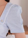 ブルー モデル：七瀬みほ　身長：162cm　着用サイズ：Sサイズ