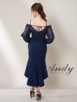 画像27: 【ANDY/アンディ】 オフショルダー/ 長袖/ 袖あり/ バストシアー/ キャミソール/ ミディアムドレス/ キャバドレス[OF05] (27)