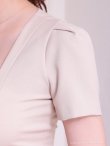 ベージュ モデル：あみ　身長：163cm　着用サイズ：Sサイズ