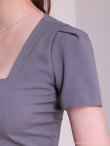 グレー モデル：あみ　身長：163cm　着用サイズ：Sサイズ