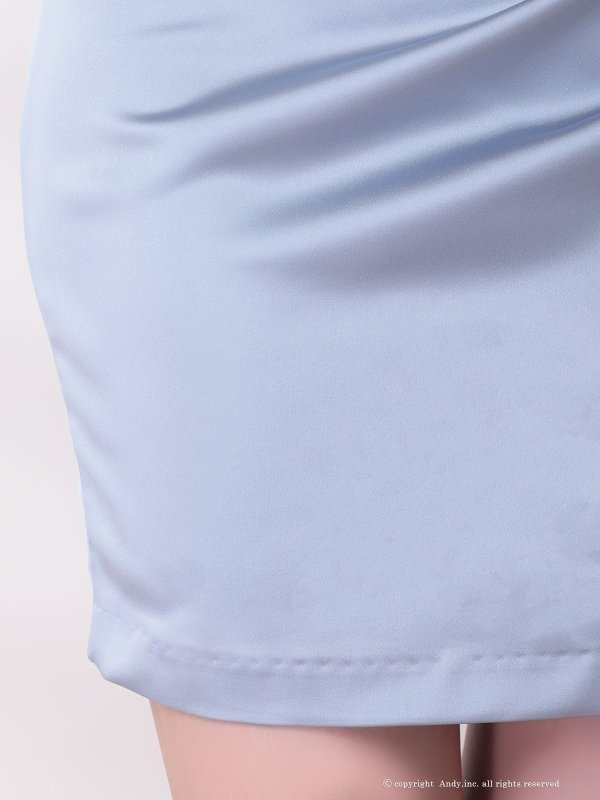 画像29: 【ANDY/アンディ】キャミ/ ドレープ/ バストジップ/ 谷間魅せ/ ワンカラー/ ストレッチサテン/ タイト/ ミニドレス/ キャバドレス[OF05] (29)