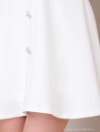 ホワイト モデル：七瀬みほ　身長：162cm　着用サイズ：Sサイズ