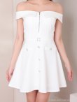 ホワイト モデル：七瀬みほ　身長：162cm　着用サイズ：Sサイズ