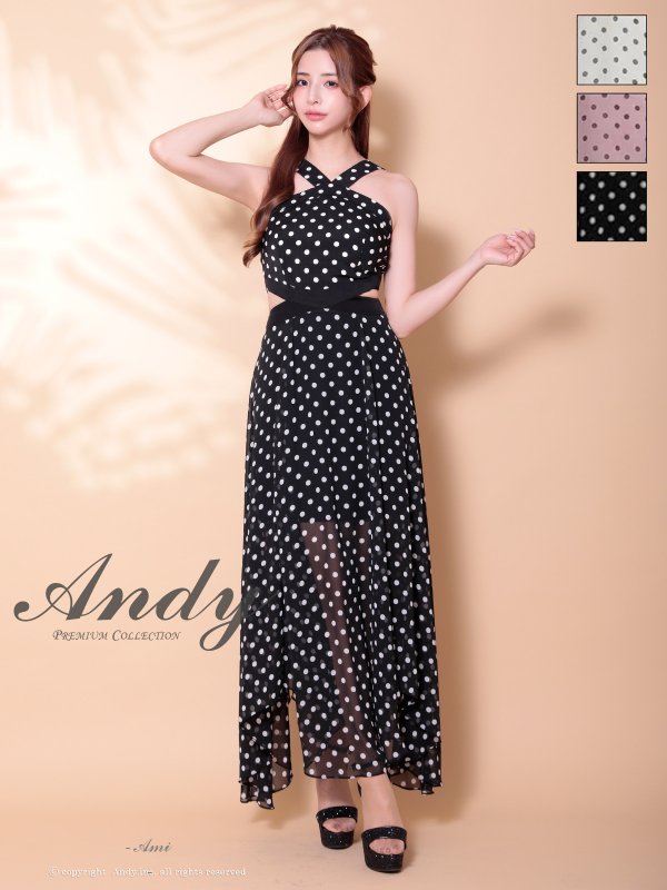 ブラック モデル：あみ　身長：163cm　着用サイズ：Sサイズ