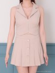ベージュ モデル：あみ　身長：163cm　着用サイズ：Sサイズ
