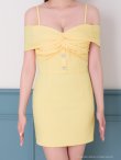 イエロー モデル：あみ　身長：163cm　着用サイズ：Sサイズ