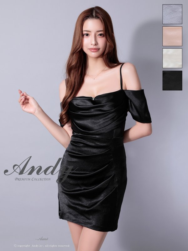 ブラック モデル：あみ　身長：163cm　着用サイズ：Sサイズ