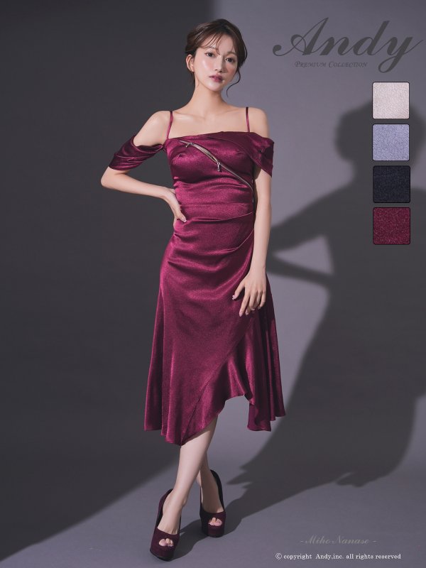 ワインレッド モデル：七瀬みほ　身長：162cm　着用サイズ：Sサイズ