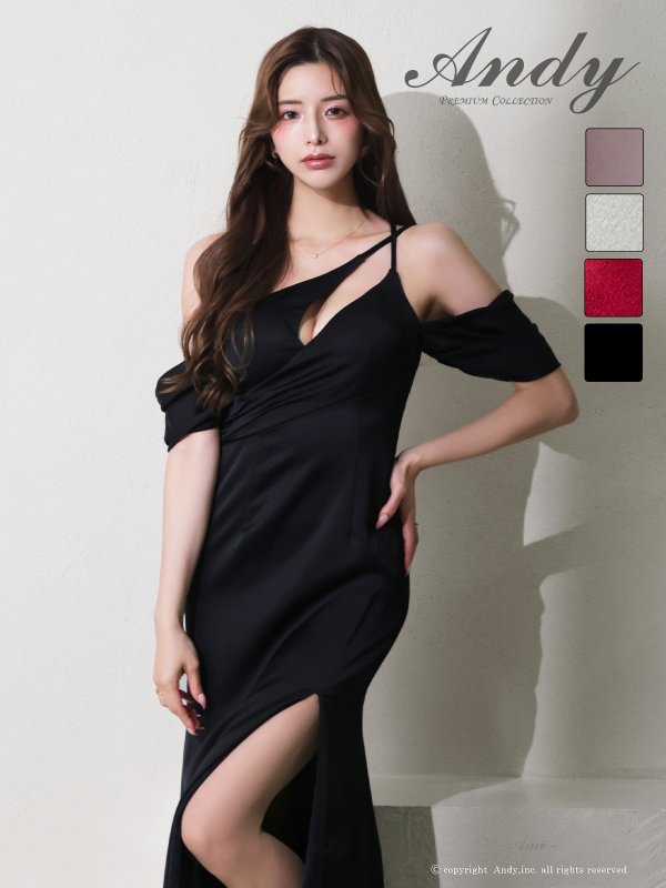 ブラック モデル：あみ　身長：163cm　着用サイズ：Sサイズ