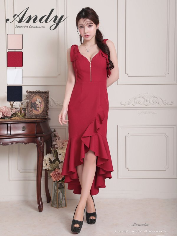 レッド モデル:ももか 身長:156cm 着用サイズ:Sサイズ