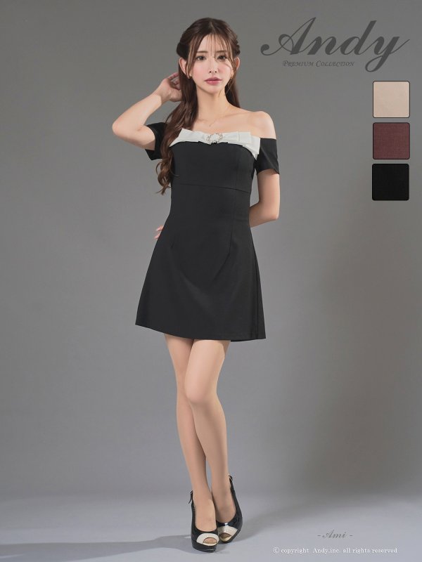 ブラック モデル：あみ　身長：163cm　着用サイズ：Sサイズ