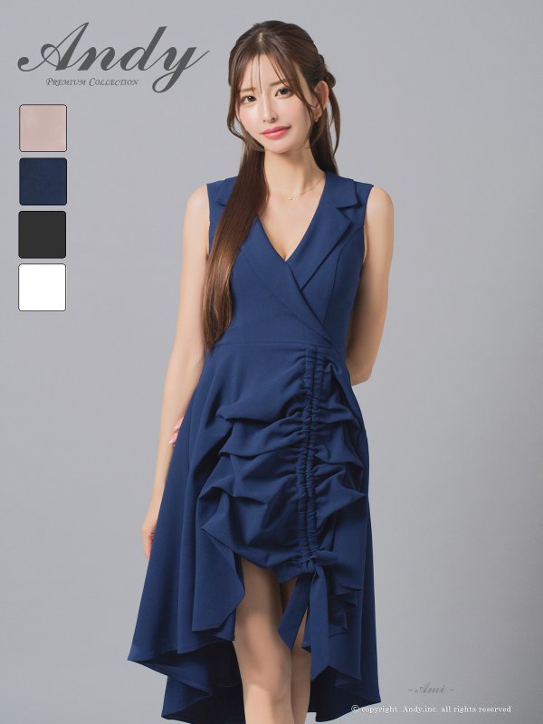 ネイビー　モデル：あみ　身長：163cm　着用サイズ：Sサイズ