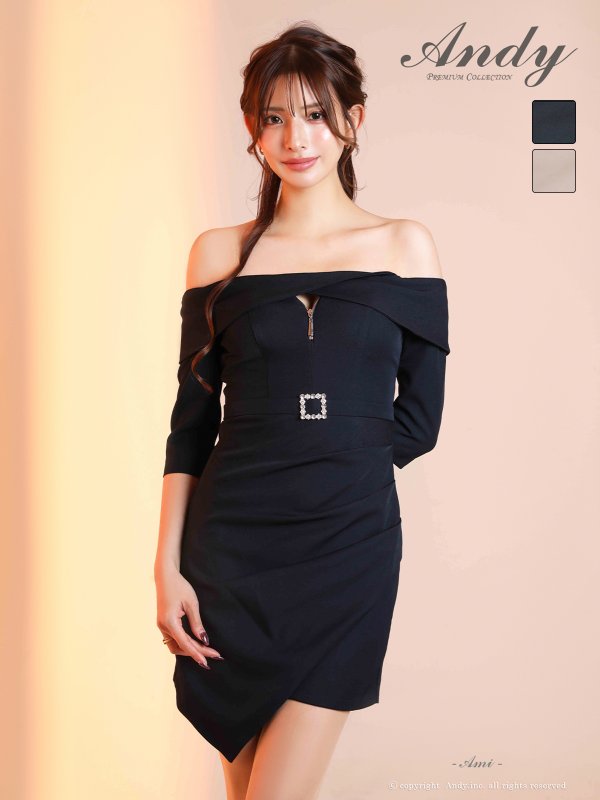 ネイビー　モデル：あみ　身長：163cm　着用サイズ：Sサイズ