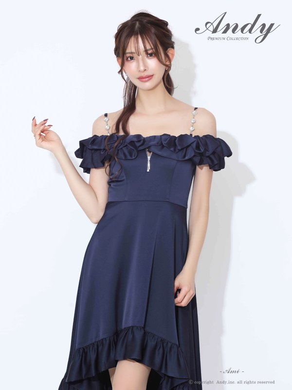 ネイビー　モデル：あみ　身長：163cm　着用サイズ：Sサイズ