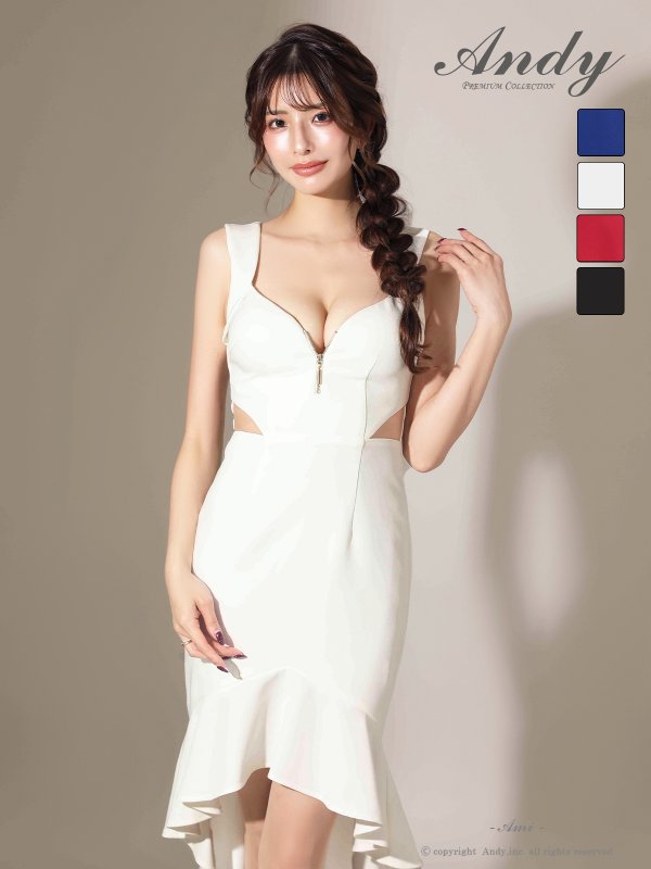 ホワイト　モデル：あみ　身長：163cm　着用サイズ：Sサイズ