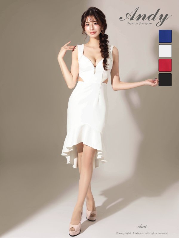 ホワイト　モデル：あみ　身長：163cm　着用サイズ：Sサイズ