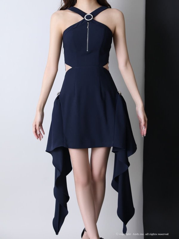 ネイビー　モデル：七瀬みほ　身長：162cm　着用サイズ：Sサイズ