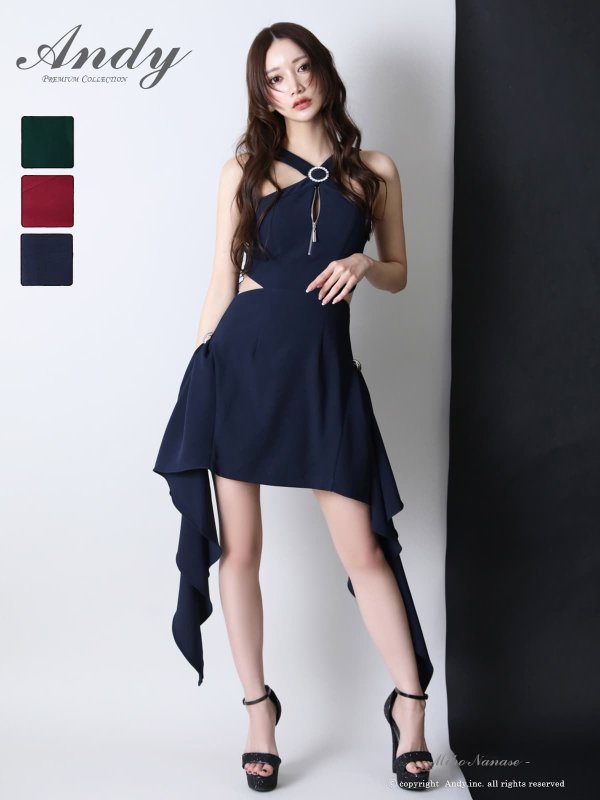 ネイビー　モデル：七瀬みほ　身長：162cm　着用サイズ：Sサイズ