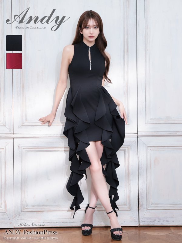 ブラック モデル：七瀬みほ　身長：162cm　着用サイズ：XSサイズ