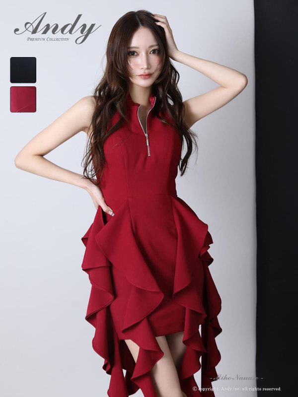 バーガンディ モデル：七瀬みほ　身長：162cm　着用サイズ：Sサイズ