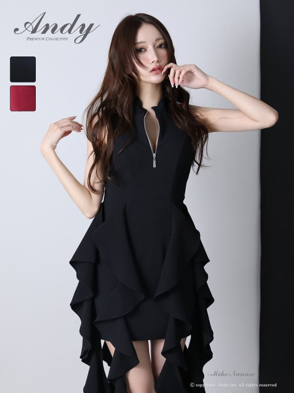 ブラック モデル：七瀬みほ　身長：162cm　着用サイズ：Sサイズ