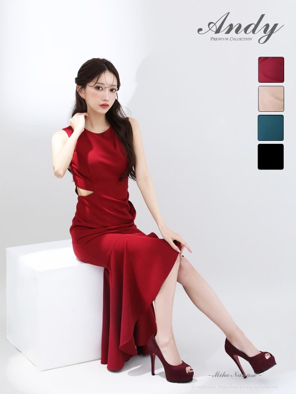 バーガンディ モデル：七瀬みほ　身長：162cm　着用サイズ：Sサイズ