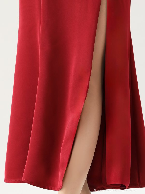 バーガンディ　モデル：あみ　身長：163cm　着用サイズ：Sサイズ