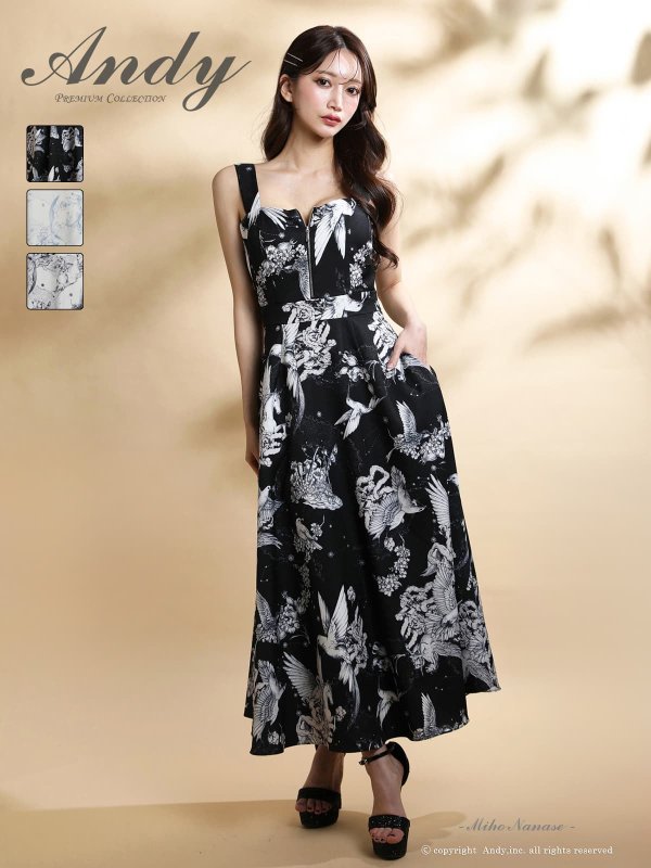 ブラック　モデル：七瀬みほ　身長：162cm　着用サイズ：Sサイズ