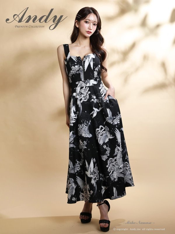 ブラック　モデル：七瀬みほ　身長：162cm　着用サイズ：Sサイズ