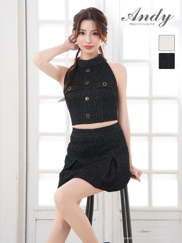 ブラック　モデル：あみ　身長：163cm　着用サイズ：Sサイズ