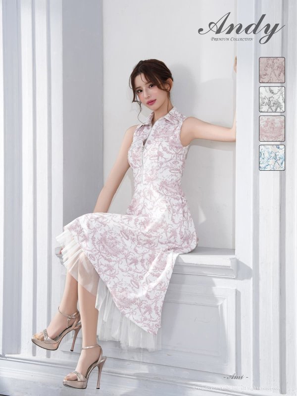 ホワイトxピンク　モデル：あみ　身長：163cm　着用サイズ：Sサイズ