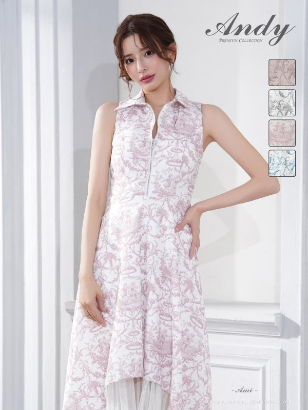 ホワイトxピンク　モデル：あみ　身長：163cm　着用サイズ：Sサイズ