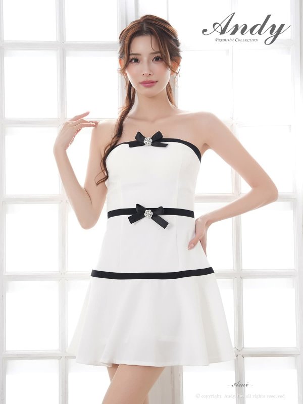 ホワイト　モデル：あみ　身長：163cm　着用サイズ：Sサイズ