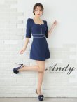 ネイビー モデル：青田夏奈　身長：163cm　着用サイズ：Sサイズ