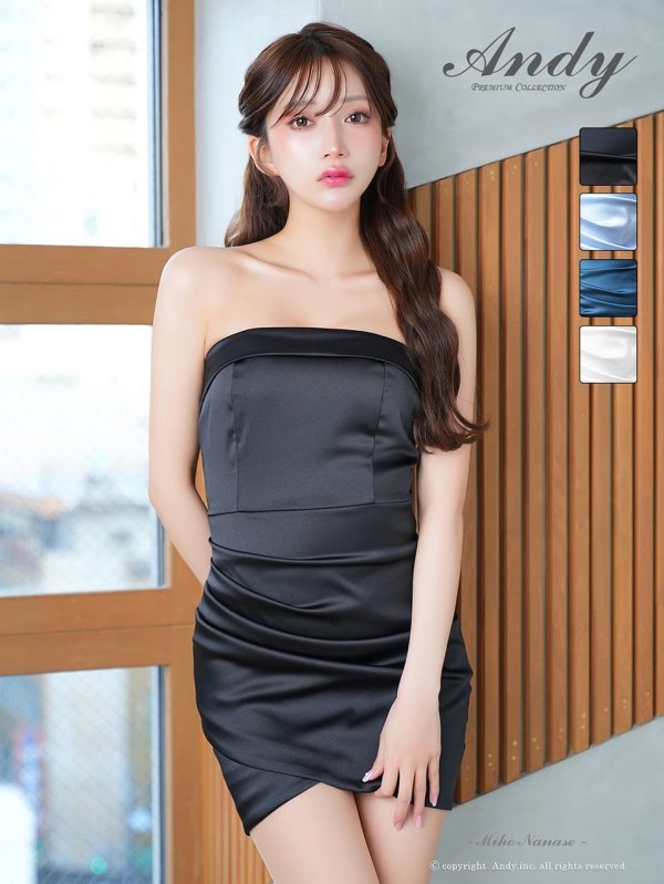 ブラック　モデル：七瀬みほ　身長：162cm　着用サイズ：Sサイズ