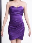 パープル　モデル：七瀬みほ　身長：162cm　着用サイズ：Sサイズ
