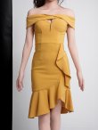 サフランイエロー モデル：七瀬みほ　身長：162cm　着用サイズ：Sサイズ