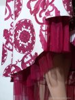 アイボリーxワインレッド　モデル：りさ　身長：164cm　着用サイズ：Sサイズ